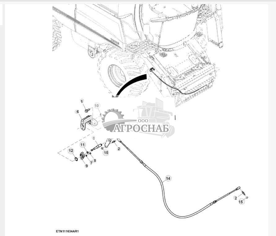Feeder House Lateral Tilt Sensor Mountings 